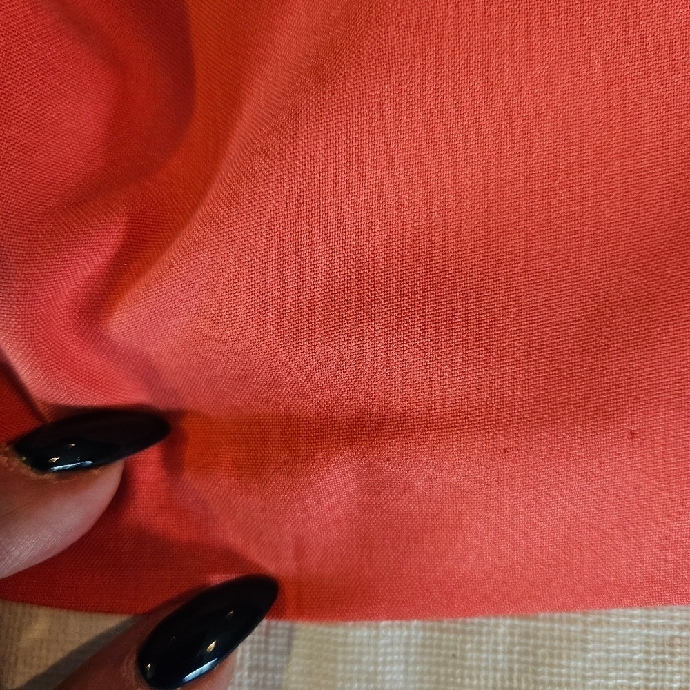 Knight Ltd Vintage‎ 100% Silk Shift Dress Coral Pink Sleeveless Scoop Neck Sz 14 - Picture 11 of 11